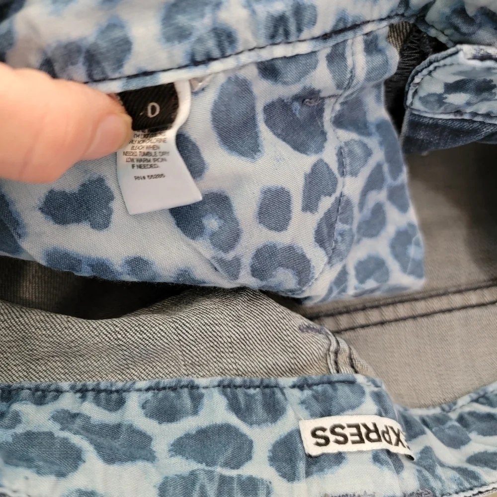 Express Cuffed Denim Shorts Size 0 - Picture 3 of 3